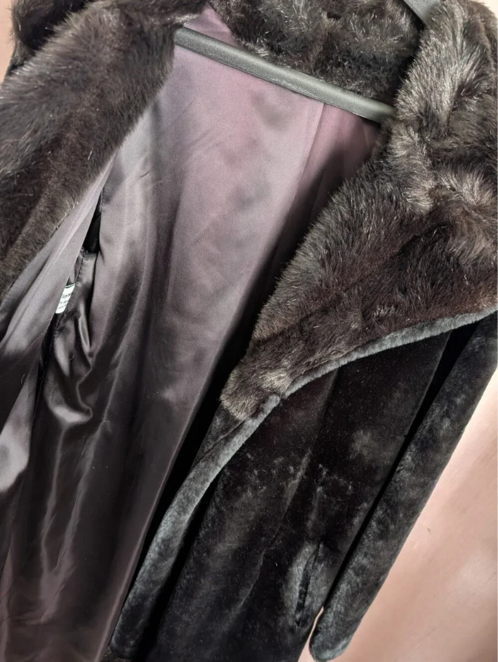 Vintage Faux Fur Long Coat